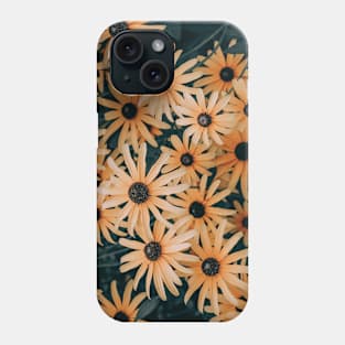 Dark Yellow Flower Field Photograph Phone Case