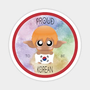 Proud to be Korean (Sleepy Forest Creatures) Magnet