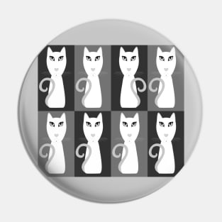 CATS WITH QUESTION MARK TAILS Pin