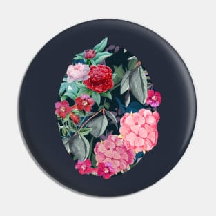 Floral on Dark Background Pin