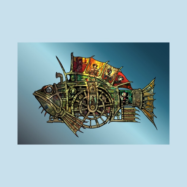 Steampunk Fish No:1 by BLZ Bob by BLZBob