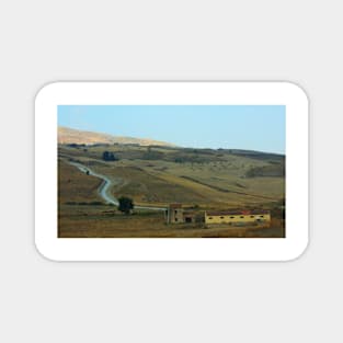 Sicilian Landscape with Farmhouses. 2011 Magnet