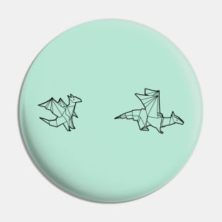 Mini Cute Origami Dragons T-Shirt Pin