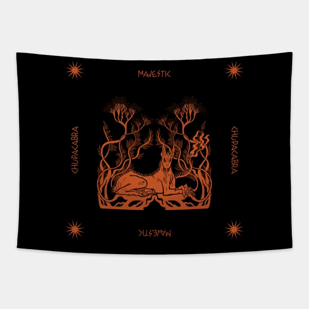 Majestic Chupacabra Tapestry by Ghoulverse