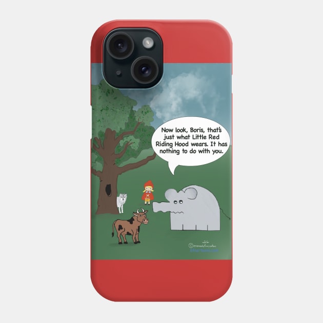 ENORMOUSLY FUNNY CARTOONS LITTLE RED RIDING HOOD Phone Case by Enormously Funny Cartoons