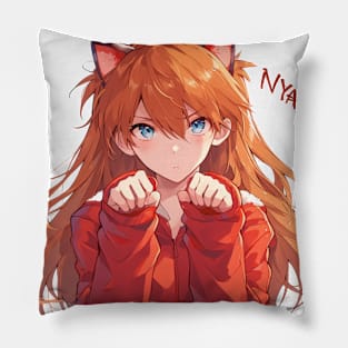 cat asuka Pillow