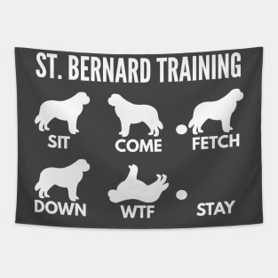 St. Bernard Training - Saint Bernard Tricks Tapestry