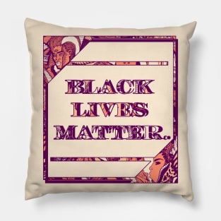 Peach Black Lives Matter Period Pillow