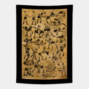 Vintage Wrestling Tapestry