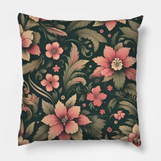 Pink Flowers Pillow