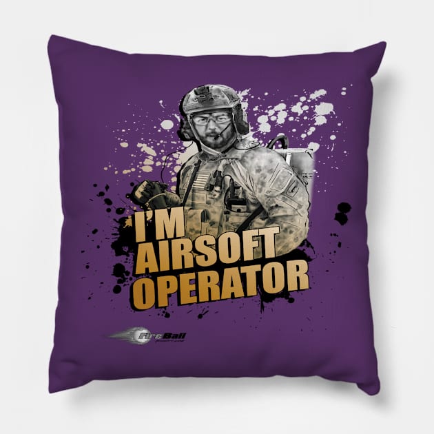 I'm Airsoft Operator Pillow by Cataraga