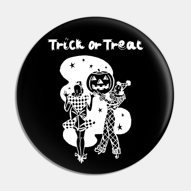 Trick Or Treat Jack O Lantern Pin by Crimson Leo Designs