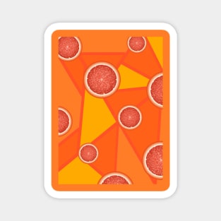 Oranges & triangle patterns Magnet