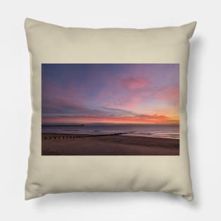 Pastel coloured sky at sunrise Pillow