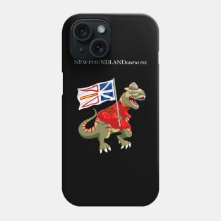 Clanosaurus Rex NEWFOUNDLANDsaurus rex Newfoundland Labrador Canada RCMP Flag Phone Case