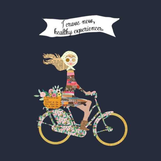 Girl riding a bike - I crave new healthy experiences by GreenNest