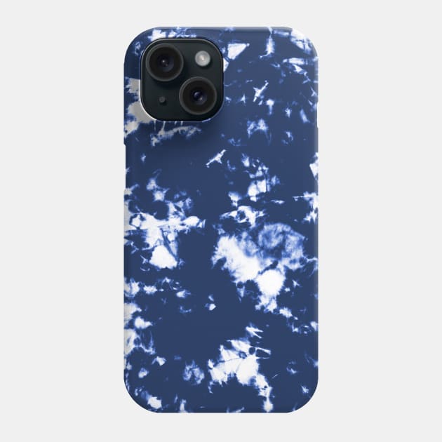 Indigo blue ocean - Tie Dye Shibori Texture Phone Case by marufemia