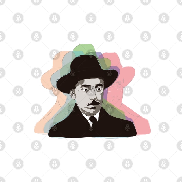 Portrait of Fernando Pessoa by Slownessi