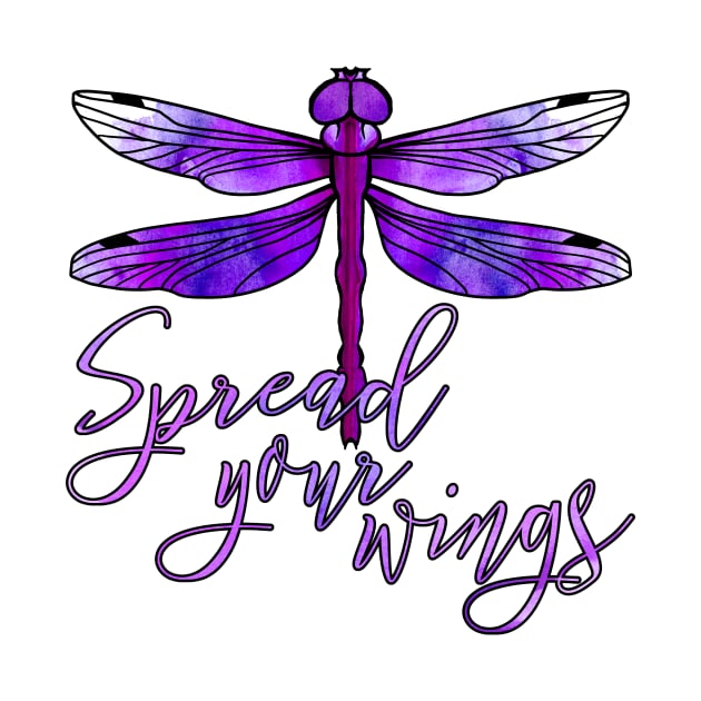 Dragonfly - Spread your wings - Purple by Olooriel