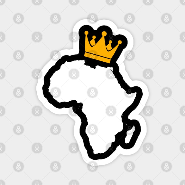 African King, African Queen, Africa, Crown Magnet by UrbanLifeApparel