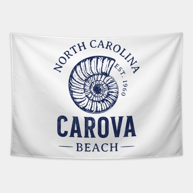 Carova Beach, NC Summertime Vacationing Seashell Tapestry by Contentarama