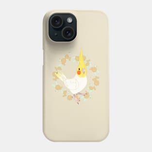 Lutino cockatiel Phone Case