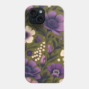 Purple Flowers Phone Case