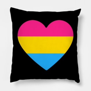 Pansexual Pride Heart Pillow