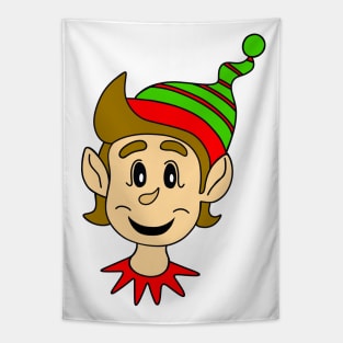CUTE Elf Christmas For Kids Tapestry