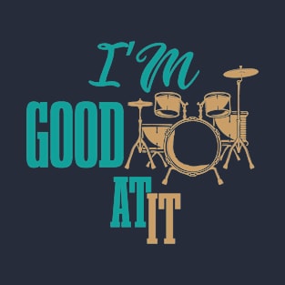 Playing Drums Is Life The Rest Is Just Details, Dibs On The Drummer, Drum Line, Musician Music Drummer Player Gift T-Shirt