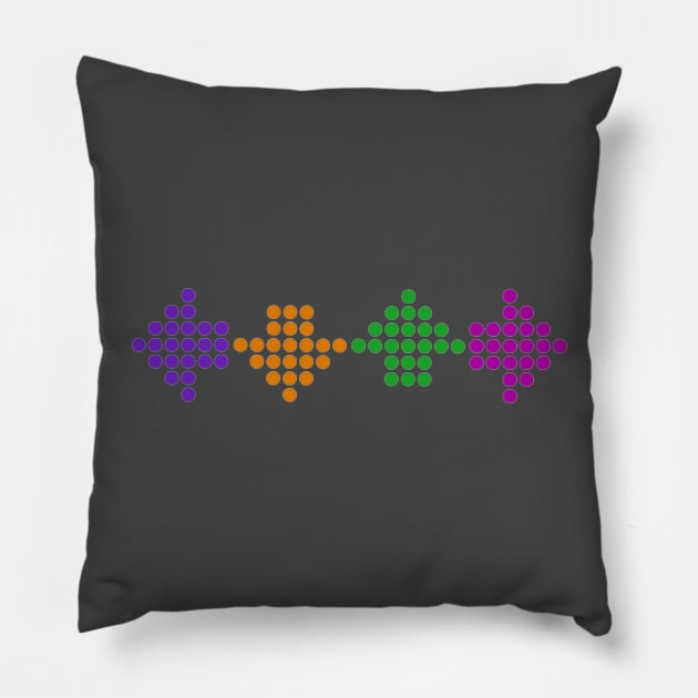 DDR Arrows Pillow by KoumlisArt