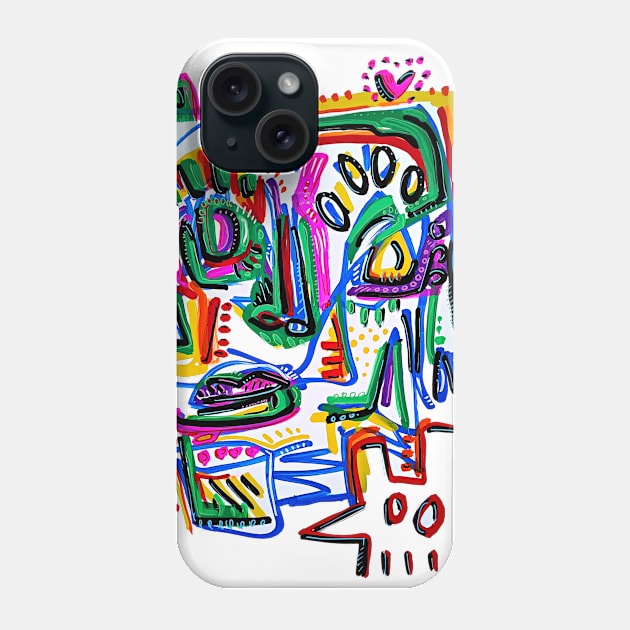 face Phone Case by Angel Rivas