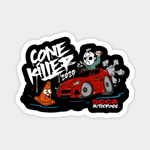 CONE KILLER SCCA Magnet by PaperMoonTattooCo