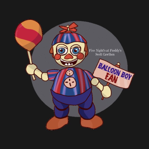 Five Night's at Freddy's Balloon Boy Fan T-Shirt by Ready4Freddy