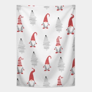 Cute christmas gnomes with tree Tapestry