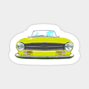 Triumph TR6 1970s classic British sports car yellow Magnet