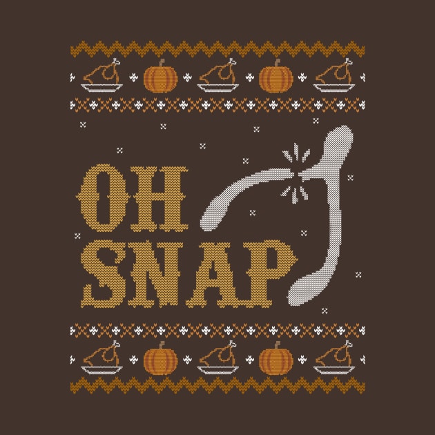 Oh Snap, Wishbone Ugly Thanksgiving Sweater by HolidayoftheWeek