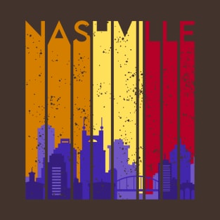 Nashville Cityscape Text T-Shirt