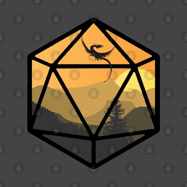 Dragon Mountain D20 by MimicGaming