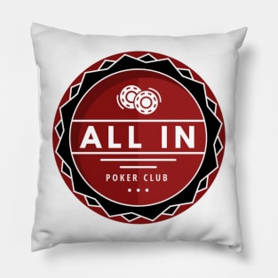 Poker Club All In Pillow