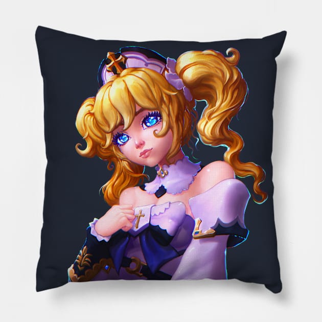 Genshin Impact Barbara Pillow by Brico Art