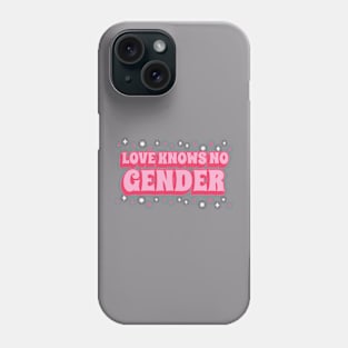 Transgender Ally Love Knows No Gender Phone Case