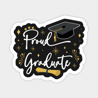 Proud Graduate | Quote With White Text Family Graduation Magnet