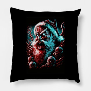 Evil Santa Metal Christmas Pillow