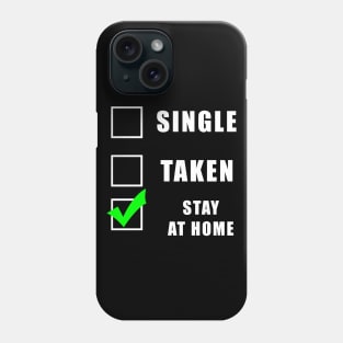 Social distancing - Single or taken funny gift Phone Case