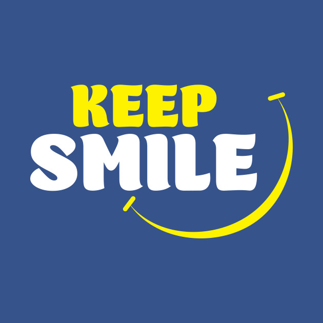 Disover Keep smile typo - Smiley Face - T-Shirt