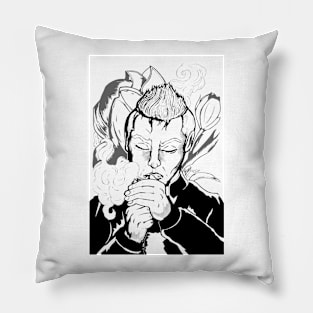 Preacher B&W print Pillow