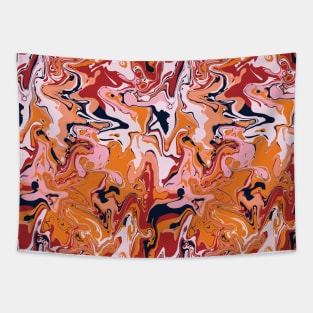 Girls' Night Marble - Digital Paint Spill Tapestry