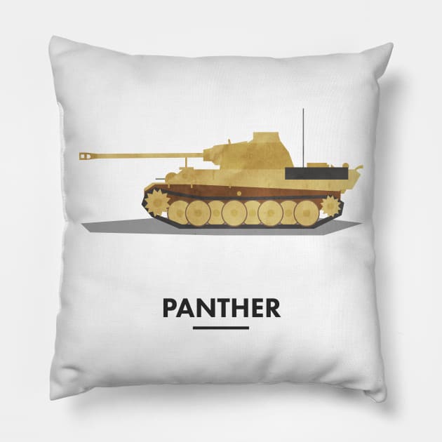 TANK Panther Pillow by Art Designs