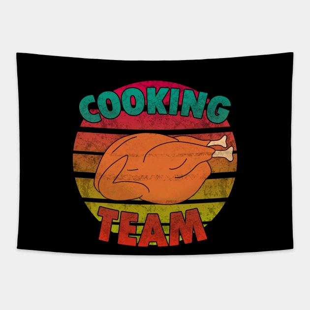 Thanksgiving - Cooking team Tapestry by valentinahramov